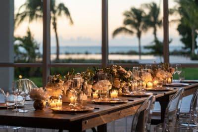 Table set for an event