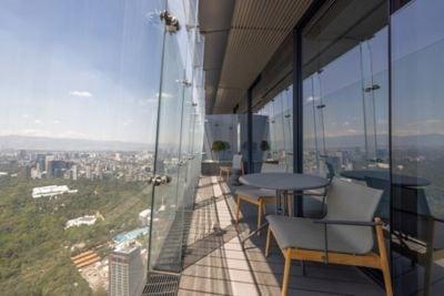 Residences balcony with city view