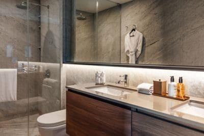 Residences bathroom with double vanity