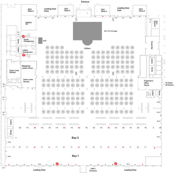 Hall 1&2- mixed usage