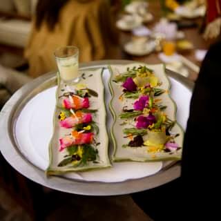 Close-up shot of the culinary delights at Illariy