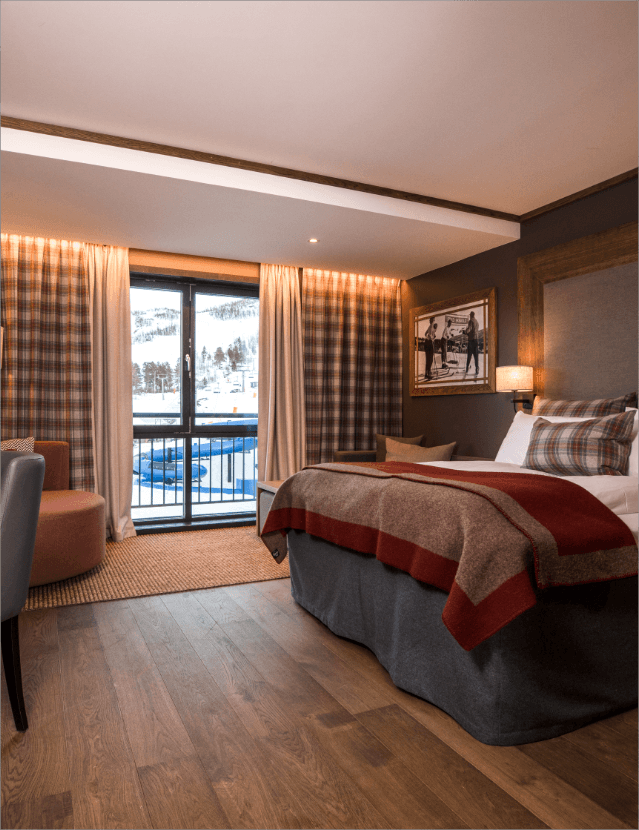 Våre koselige hotellrom på Geilo og Vestlia Resort