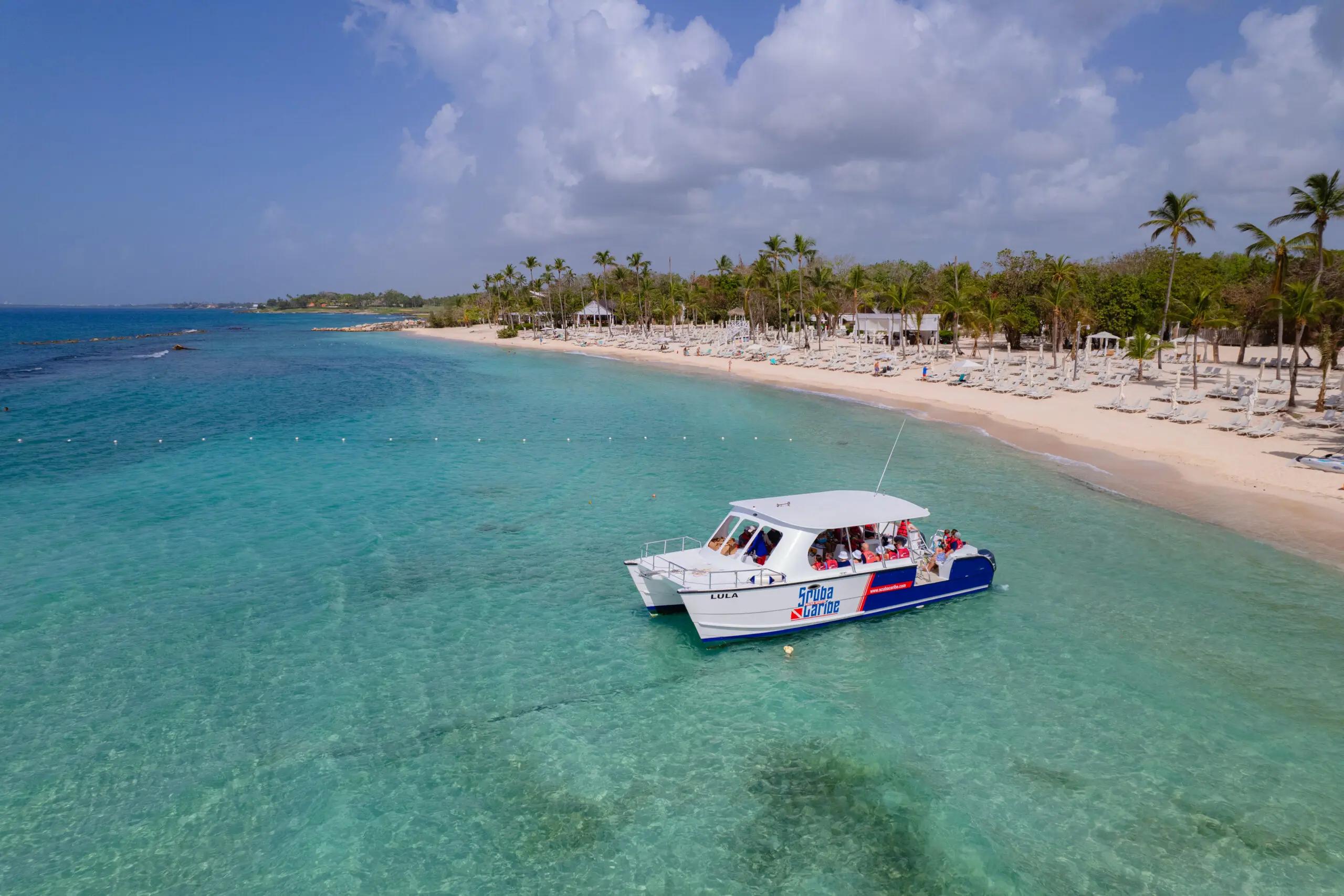 Catamaran awaits guests for an excursion