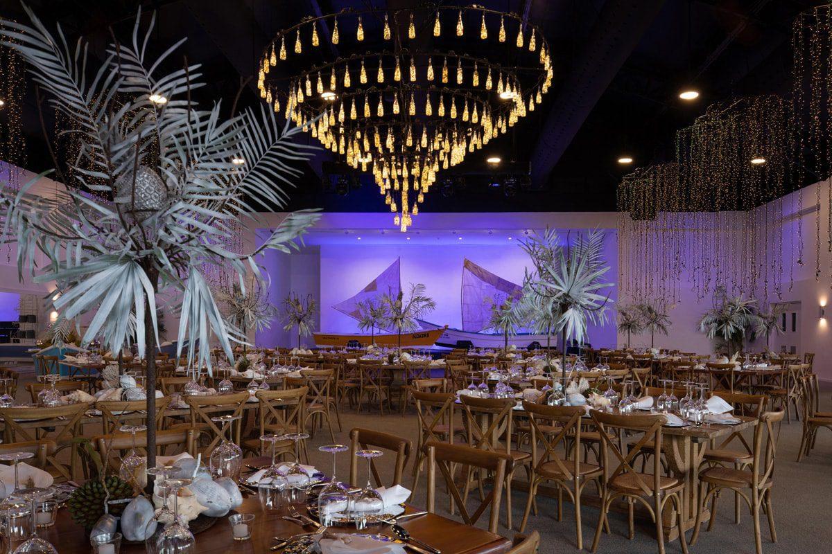 The Marina Riverside Center set up for an event