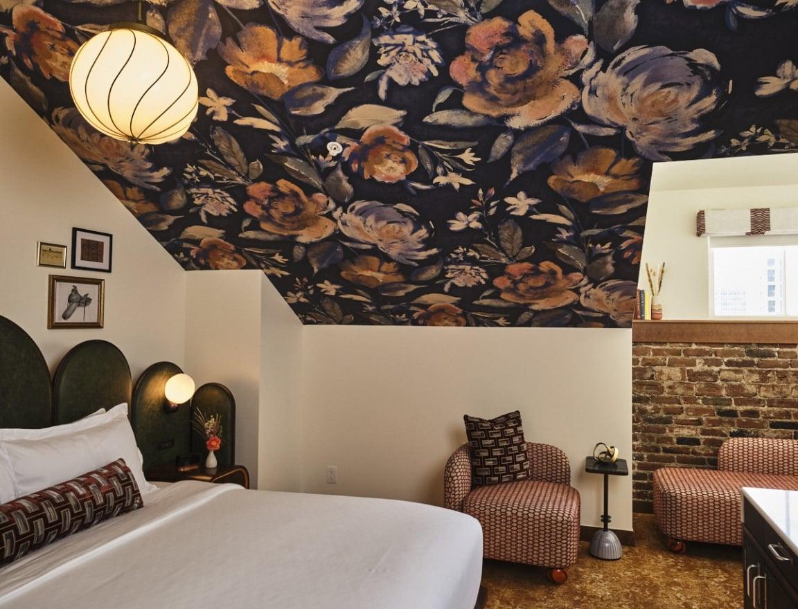 Deluxe loft guest room interior