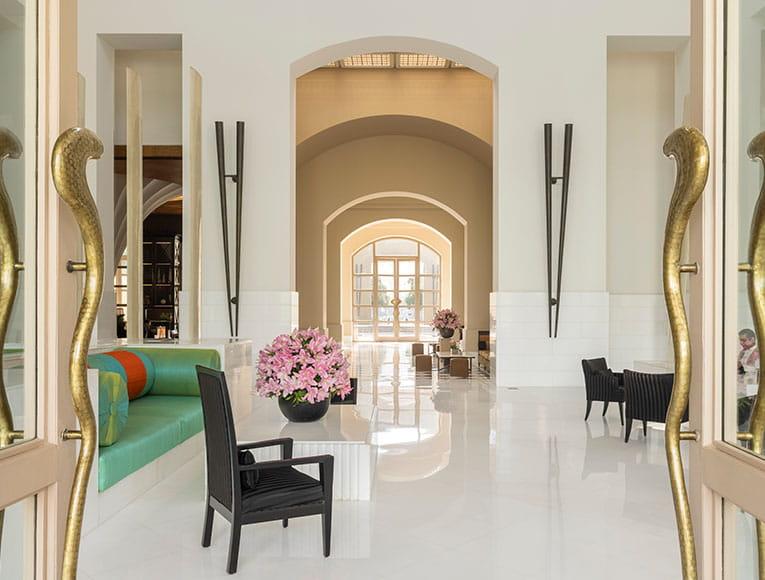 Elegant lobby interiors at Trident Gurgaon, one of the best hotels in Gurgaon